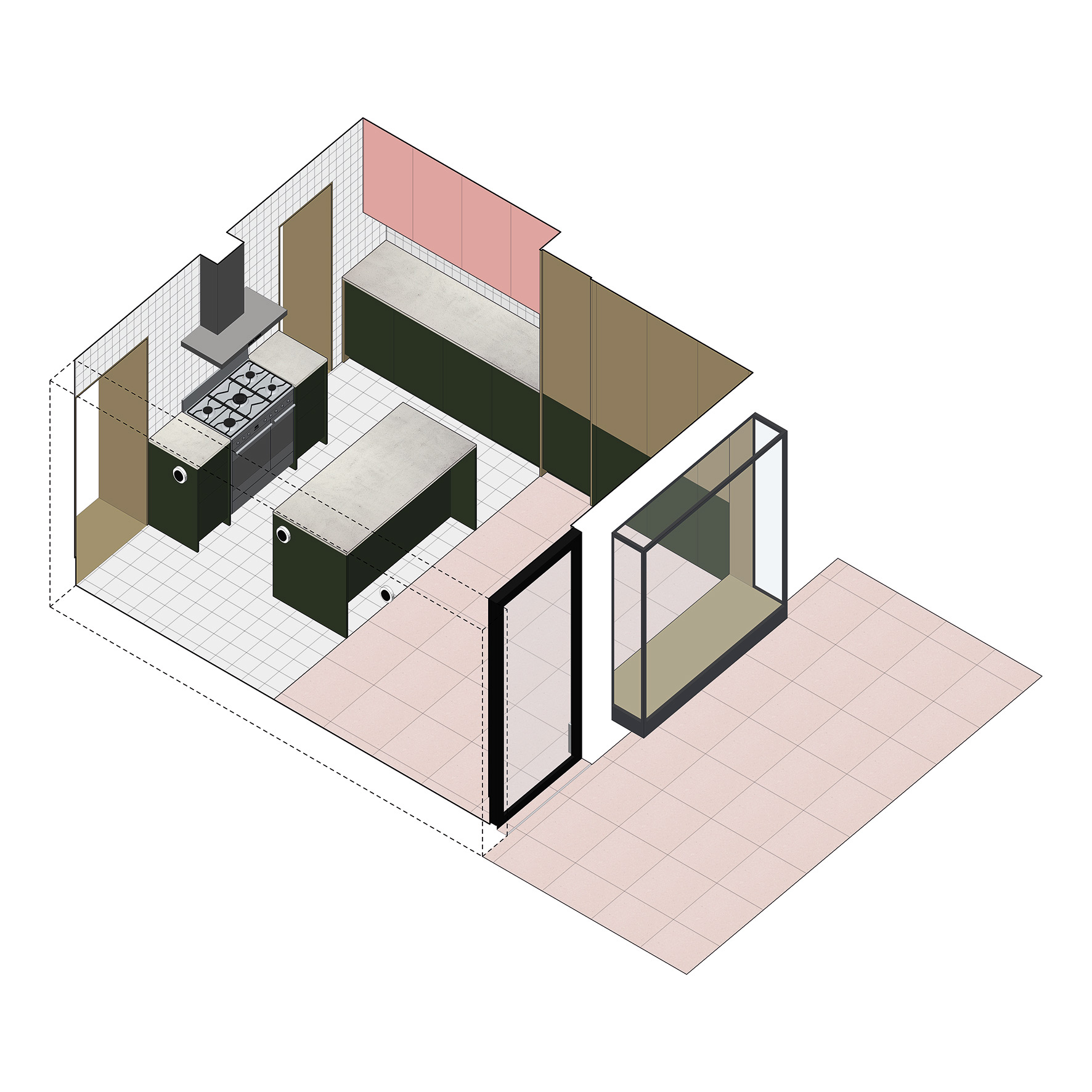 Kitchen Oneview Kitchen-view-1—Montaged-Small | James Dale Architects